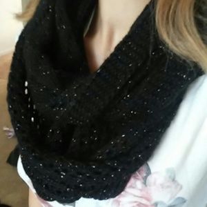 Black Sparkly Infinity Scarf